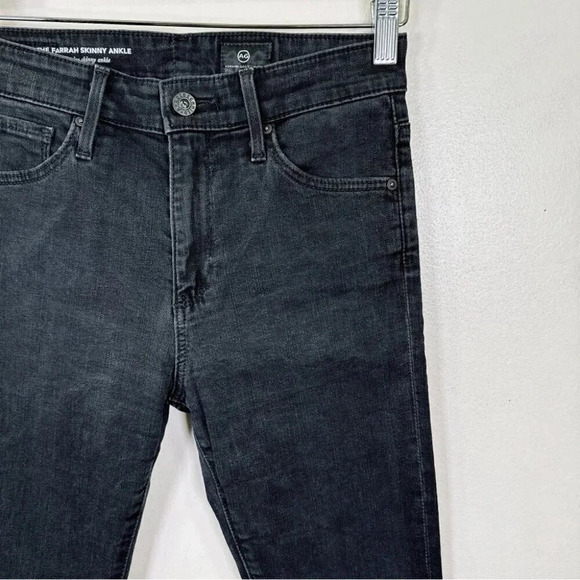 Ag ADRIANO GOLDSCHMIED Womens Size  24 The Farrah Skinny Ankle Chew Hem Jeans - Picture 5 of 14